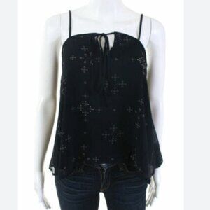 The Fifth Label navy strapped tank with open back